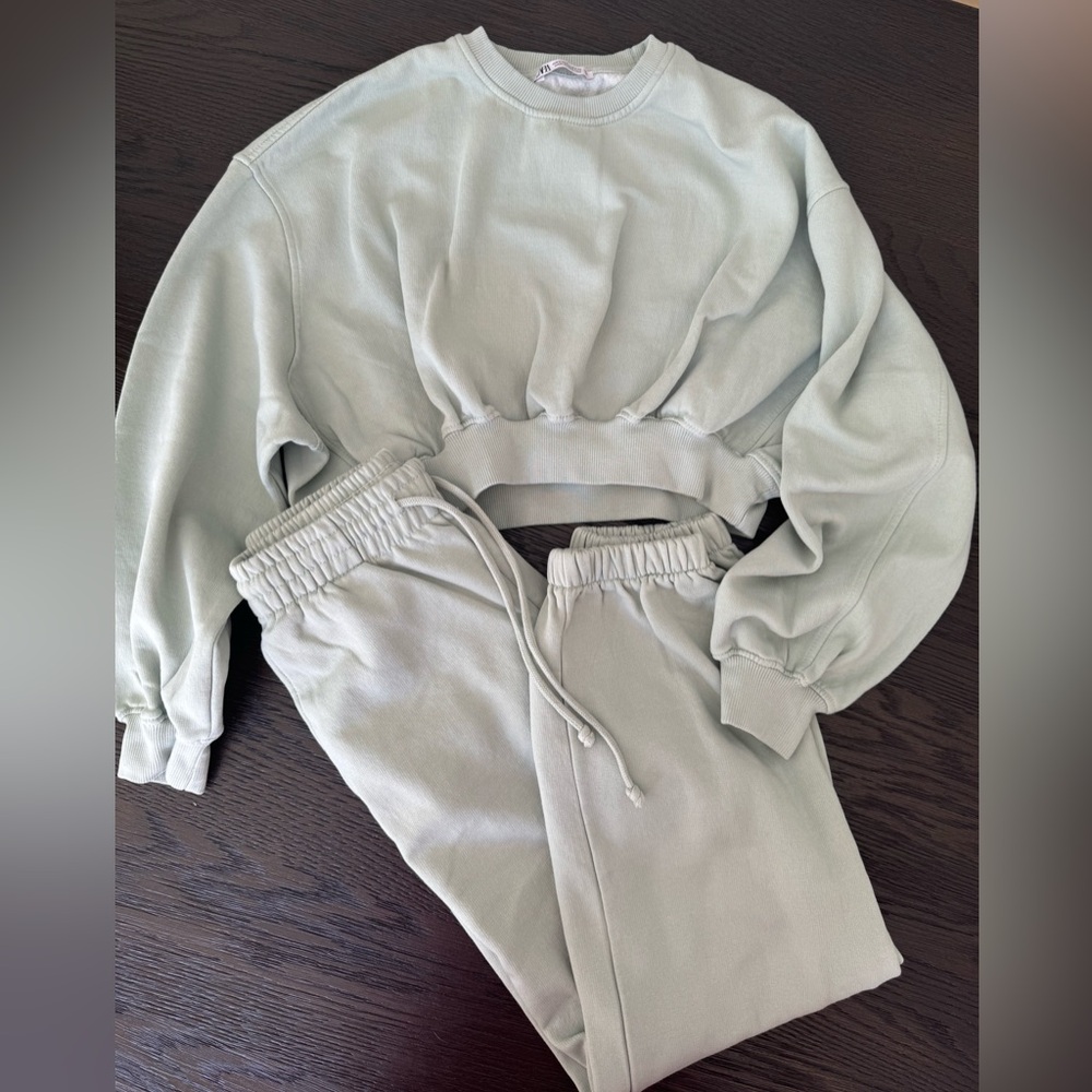 Zara Mint Green Sweatset